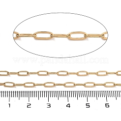 PVD Vacuum Plating 304 Stainless Steel Paperclip Chains&nbsp;CHS-H026-02G-02