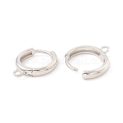 Brass Hoop Earring Findings&nbsp;KK-P217-22P
