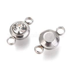 304 Stainless Steel Rhinestone Links Connectors&nbsp;STAS-P237-17P-11