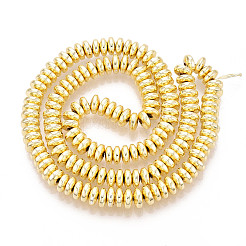 Electroplate Non-magnetic Synthetic Hematite Bead Strands&nbsp;X-G-Q465-11G