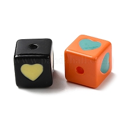 Opaque Enamel Acrylic Beads&nbsp;OACR-G022-01