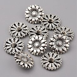 1-Hole Alloy Shank Buttons&nbsp;BUTT-WH0020-21