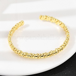 Teardrop Brass Cuff Bangles for Women&nbsp;BJEW-C112-01G