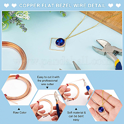 Copper Flat Bezel Wire&nbsp;CWIR-WH0016-02A