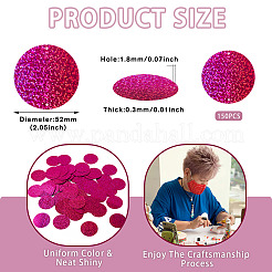 150Pcs PVC Paillette/Sequin Links&nbsp;PVC-TA0001-07B