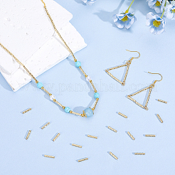 120Pcs Brass Tube Beads&nbsp;FIND-BC0041-63G