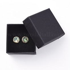 Abalone Shell/Paua Shell Stud Earrings&nbsp;EJEW-JE03864-02
