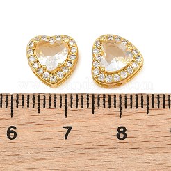 Brass Pave Cubic Zirconia Beads&nbsp;CU-CBA3D67-08G-05