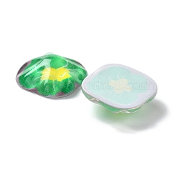 Oil Painting Style Resin Cabochons&nbsp;CRES-P019-01B