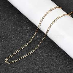 2MM Women's 304 Stainless Steel Twisted Chain Necklaces&nbsp;NJEW-A067-02G