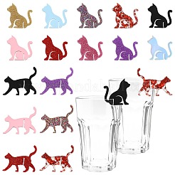 32Pcs 16 Styles Acrylic Wine Glass Charms&nbsp;AJEW-CJ0001-68
