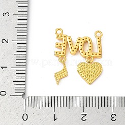 Brass Micro Pave Cubic Zirconia Acrylic Pendants&nbsp;KK-D291-11G