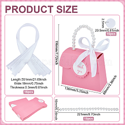 Rectangle Paper Gift Bags with Hole Imitation Pearl Handle&nbsp;CON-WH0110-019A