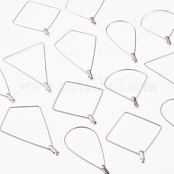 Tarnish Resistant 304 Stainless Steel Wire Pendants&nbsp;STAS-X0017-14P