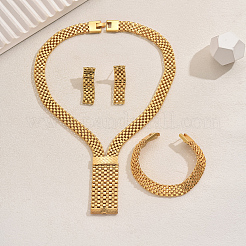 Iron Wide Chain Bracelets & Earrings & Necklaces Sets for Women Formal Events&nbsp;VN2065