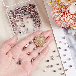 Natural Pink Zebra Jasper Beads&nbsp;G-OC0001-22-4mm