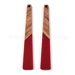 Opaque Resin & Walnut Wood Big Pendants&nbsp;RESI-TAC0017-46-C05