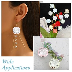 100Pcs Luminous Transparent Acrylic Bead Caps&nbsp;TACR-CJ0001-76