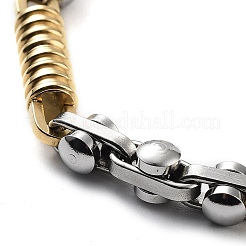 PVD Vacuum Plating 201 Stainless Steel Link Chain Bracelet&nbsp;BJEW-Z023-01B