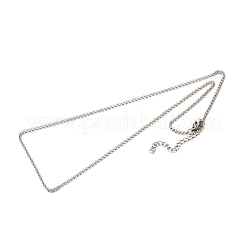 Tarnish Resistant 304 Stainless Steel Rolo Chain Necklaces&nbsp;STAS-M174-065P