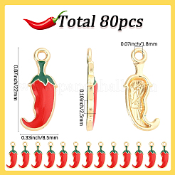 80Pcs Alloy Enamel Pendants&nbsp;FIND-SC0016-97