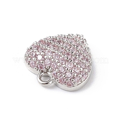 Rack Plating Brass Micro Pave Cubic Zirconia Charms&nbsp;KK-C019-03P