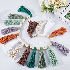 Cotton Tassel Hanging Wall Art Decorations&nbsp;HJEW-WH20003-20B