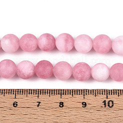 Natural White Jade Bead Strands&nbsp;X-G-R297-8mm-31