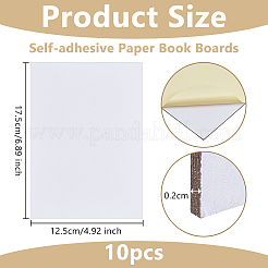 Self-adhesive Paper Book Boards&nbsp;DIY-WH0671-044A
