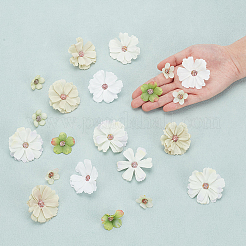 100Pcs 10 Style Silk Cloth Flower&nbsp;DIY-WR0003-92