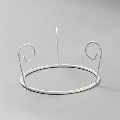 Iron Display Base Stand Holder for Crystal&nbsp;ODIS-WH0076-05B-01