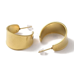 PVD Vacuum Plating 201 Stainless Steel Stud Errings&nbsp;EJEW-B059-01G
