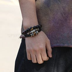 Leather Multi-strand Bracelets&nbsp;BJEW-F352-09P-01