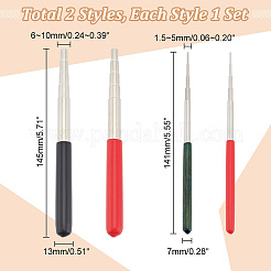 4Pcs 2 Colors Carbon Steel Wire Winding Rods&nbsp;AJEW-UN0001-79