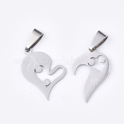 Non-Tarnish 201 Stainless Steel Split Pendants&nbsp;STAS-T048-23
