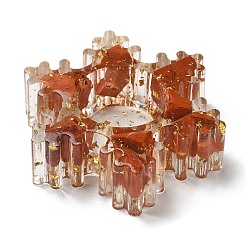 Natural Red Jasper & Resin Candle Holder Molds&nbsp;DJEW-H012-02C