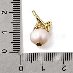 Brass Micro Pave Cubic Zirconia Pendants&nbsp;KK-U072-11G