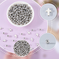 600Pcs 2 Styles CCB Plastic Beads&nbsp;CCB-SP0001-15A