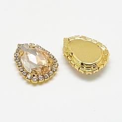 Sew on Rhinestone&nbsp;RGLA-T122-13x18-06G