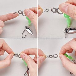 270Pcs 9 Style 304 Stainless Steel Fly Hook Lure Snap&nbsp;FIND-FH0002-95