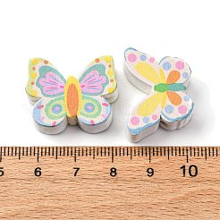 Printed Wood Beads&nbsp;WOOD-V003-01