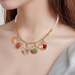 48Pcs 6 Style Alloy Enamel Pendants&nbsp;ENAM-SZ0002-91