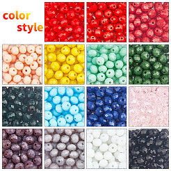 900Pcs 15 Style Opaque Solid Color Glass Beads Set&nbsp;DIY-PH0003-45