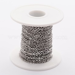 Tarnish Resistant 304 Stainless Steel Twisted Chains&nbsp;CHS-K003-03P-0.4MM