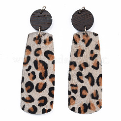 Eco-Friendly Cowhide Leather Big Pendants&nbsp;FIND-N049-11-05