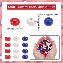 600Pcs 3 Colors Natural Wood Beads&nbsp;WOOD-SC0002-44B