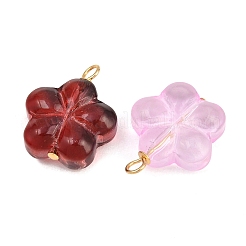 Brass & Glass Pendants&nbsp;GLAA-P079-05G-M
