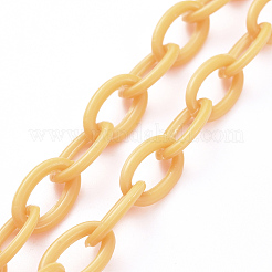 Personalized ABS Plastic Cable Chain Necklaces&nbsp;NJEW-JN02850-01