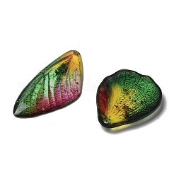 4Pcs Transparent Epoxy Resin Butterfly Wings Pendants&nbsp;RESI-C057-05A
