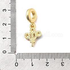 Brass Colorful Enamel European Dangle Charms&nbsp;KK-F904-18G